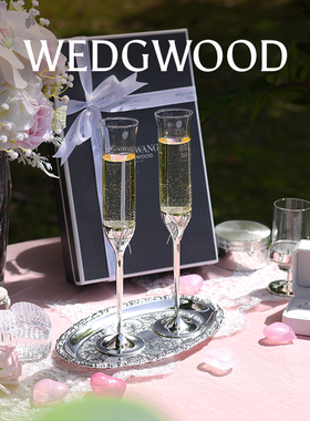 【新年礼物】WEDGWOOD威基伍德酒杯Vera Wang爱之结绳香槟杯