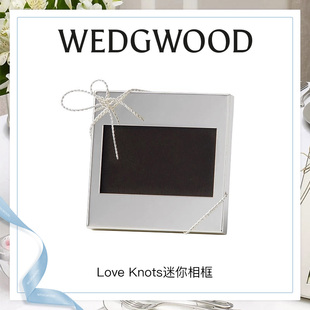 WEDGWOOD威基伍德Vera Wang爱之结绳迷你小相框欧式婚礼摆台
