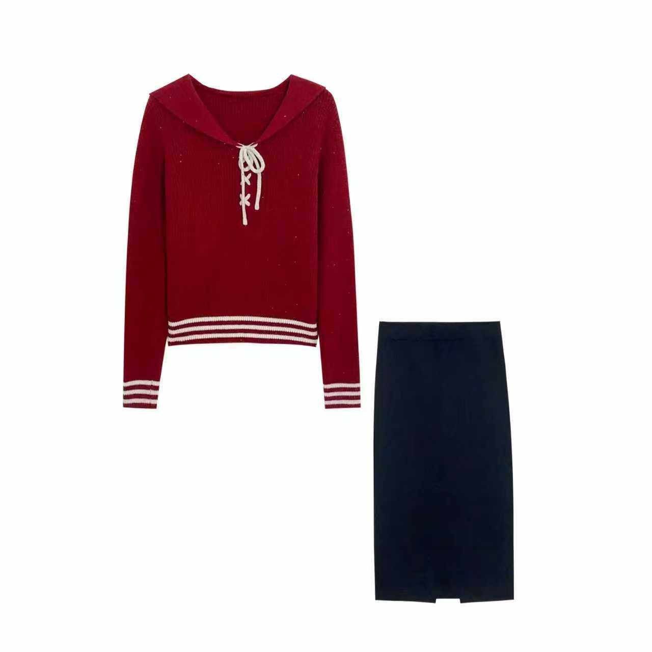 【小四专享】红色毛衣加绒加厚针织半身裙韩系套装 63211#,女装/女士精品,毛针织衫,淘宝优惠券,粉丝福利购,淘宝优惠卷