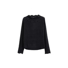 【小四专享】「温柔蕾丝」蕾丝打底长袖内搭毛衫21201#