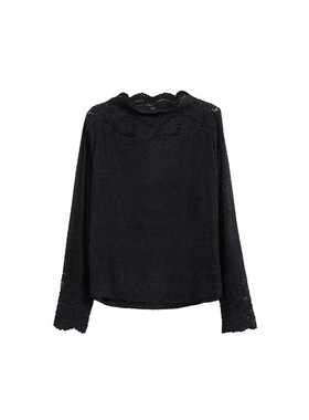 【小四专享】「温柔蕾丝」蕾丝打底长袖内搭毛衫21201#