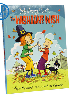 现货 Judy Moody and Stink: The Wishbone Wish 稀奇古怪小朱迪和stink：如愿骨的愿望 儿童青少年英语读物小说 课外读物