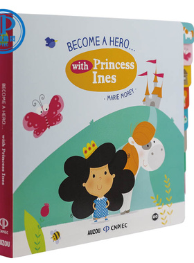 中图独家英文原版 我是主角游戏书 Become A Hero With Princess Ines 美丽的公主 儿童英语启蒙趣味阅读故事绘本纸板书