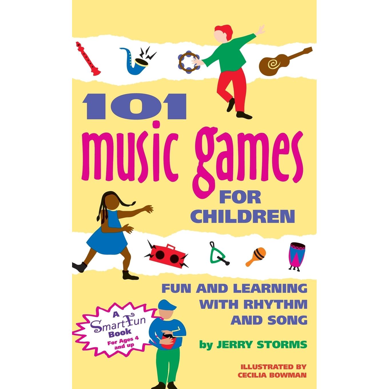 按需印刷 101 Music Games for Children 101儿童音乐游戏:带着节奏和歌曲的乐趣和学习(智趣活动书) Jerry Storms 英文原版