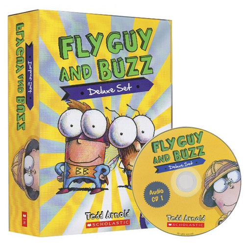 苍蝇小子英文版15册合集 英文原版FLY GUYS AND BUZZ DELUXE SET/15册平装+2CD 全套装7-12岁 幼儿童英语绘本 课外读物 趣味故事书