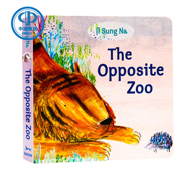 英文原版 the opposite zoo 相反的动物园 纸板书 反义词启蒙入