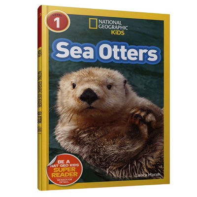 现货 国家地理分级阅读初阶 海獭 英文原版 National Geographic Readers: Sea Otters 儿童英语启蒙绘本 少儿科普教材