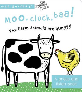 Cluck Baa are 英文原版 Hungry Animals Moo Farm 现货 The