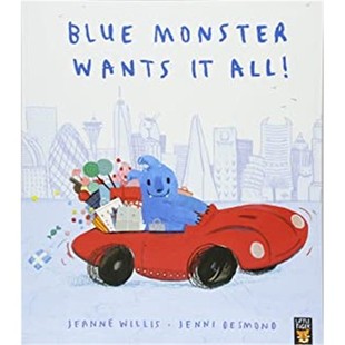 Wants All 现货 英文原版 Monster 蓝怪物想要这一切 绘本 Blue