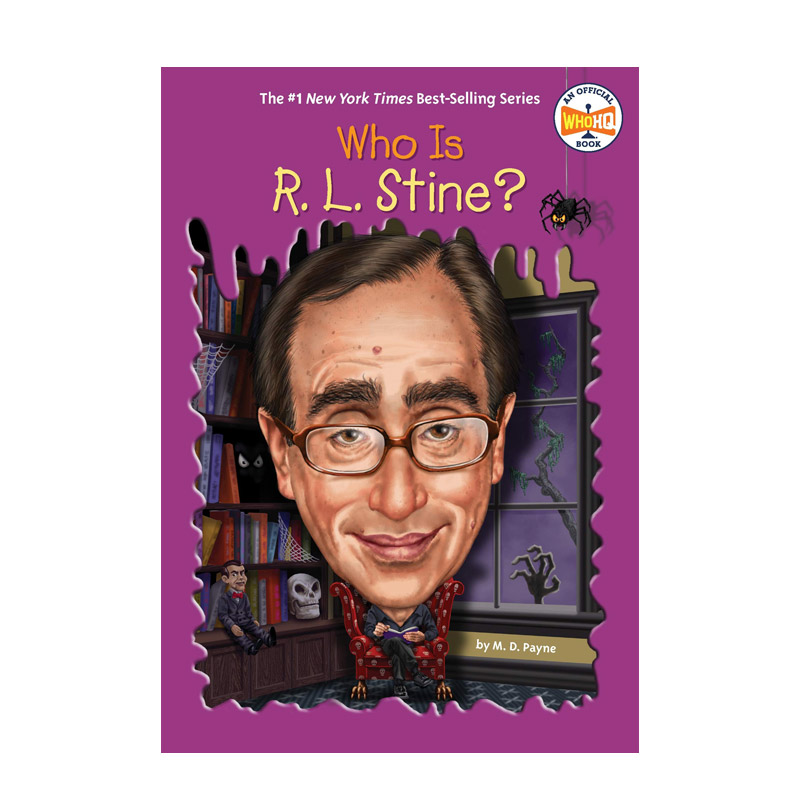 谁是R·L·史坦恩?Who Is R. L. Stine?，鸡皮疙瘩系列英文原版儿童故事阅读-封面