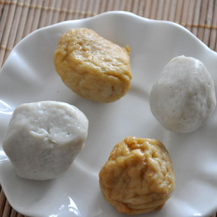 宁波象山石浦海鲜马鲛鱼鱼丸肉丸白黄鱼丸纯手工火锅丸子放汤佳品