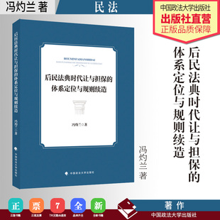 法学著作 后民法典时代让与担保的体系定位与规则续造 冯灼兰 著 民法 中国政法大学出版社