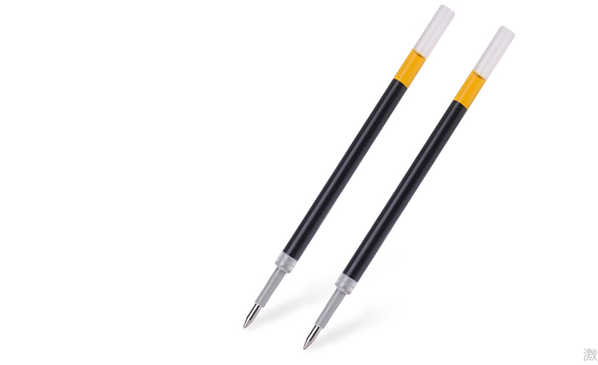 流墨顺畅按动中性笔替芯三木