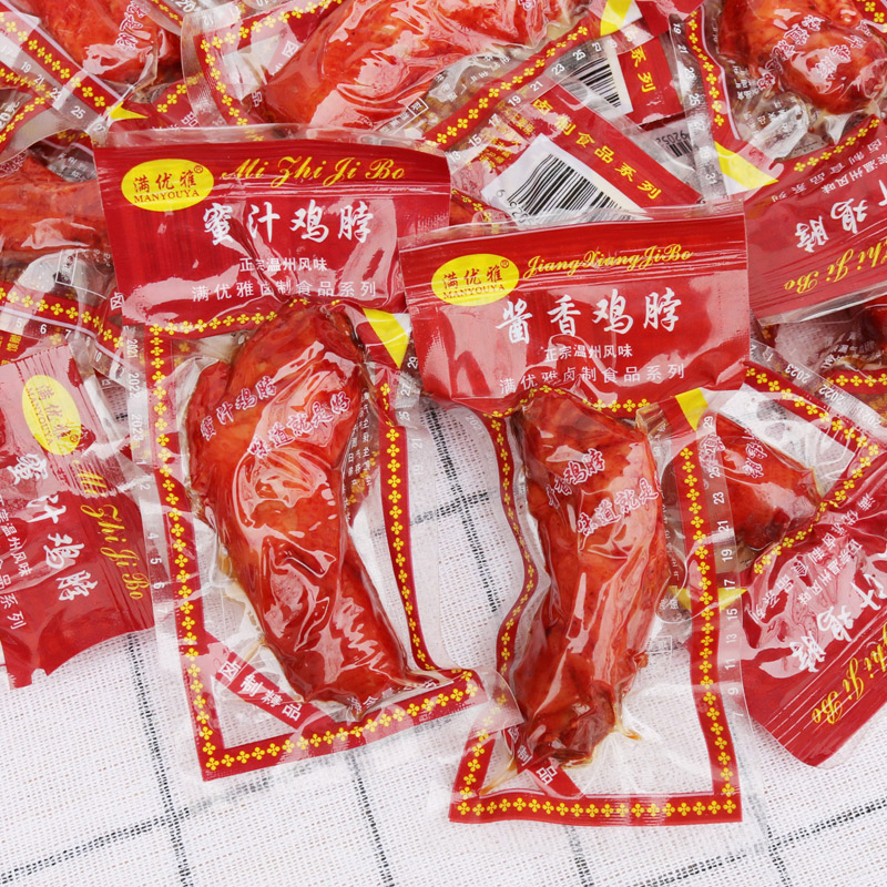 满优雅蜜汁鸡脖零食酱香鸡脖子