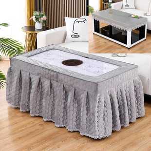 新款加厚烤火桌子罩套长方形加绒取暖器烤火桌罩烤火炉茶几电炉罩