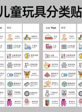 衣物分类贴纸衣柜袜子卡通标识