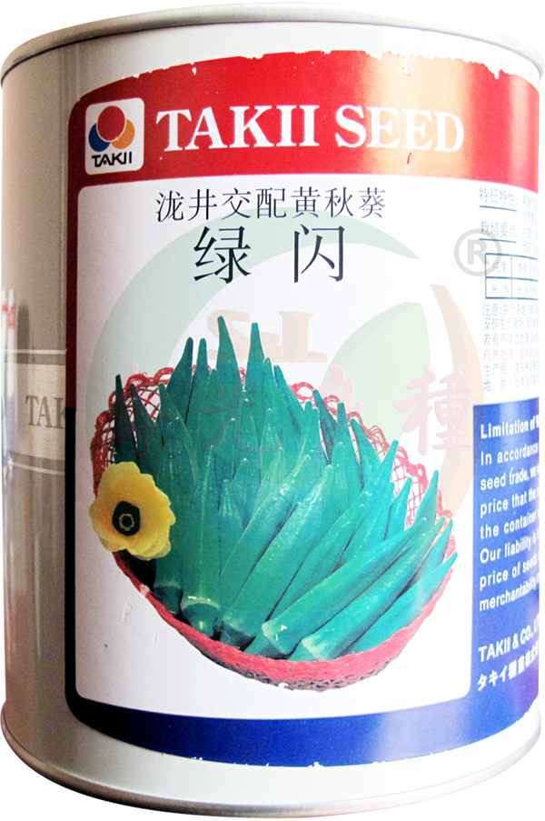 水果黄秋葵种籽绿闪爱丽五角绿杂交盆栽日本泷井原装蔬菜种子寿光