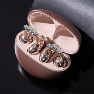 适用于freeclip2耳机耳夹钻扣满钻小花朵夹扣小众轻奢高级配饰品