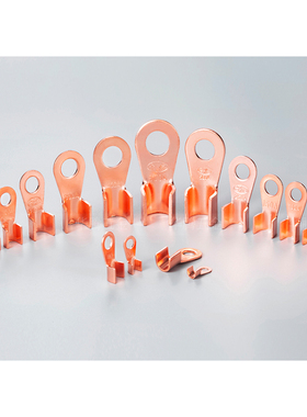 紫铜OT开口鼻子OT3A5A10A20A60A100A-1000A铜线耳接线端子铜接头