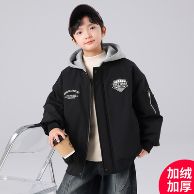 男童秋冬款外套2025冬季棒球服