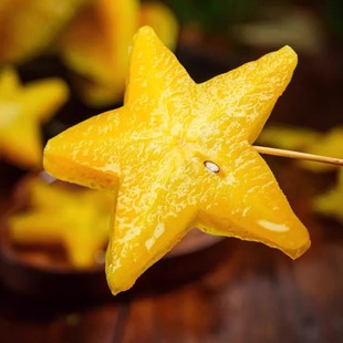 蛋婶儿马来红杨桃树上熟新鲜当季时令清甜脆嫩孕妇水果五角星阳桃