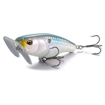 得放路亚精品欧美款水面系路亚饵7厘米16克波爬黑坑鲈鱼翘嘴假饵