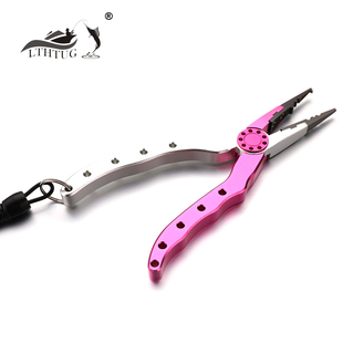 精品出口海钓防锈路亚钳 轻量铝合金 钨钢刀片 耐腐蚀多功能铝制