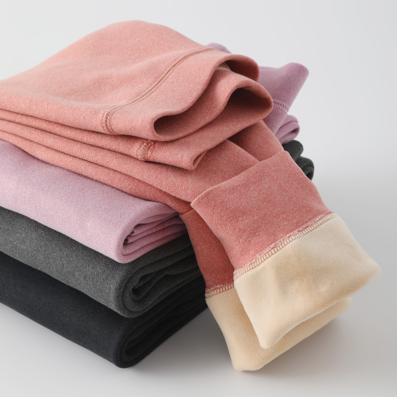 儿童保暖裤加绒秋冬中大童无骨打底裤线裤棉裤德绒男女童秋裤加厚