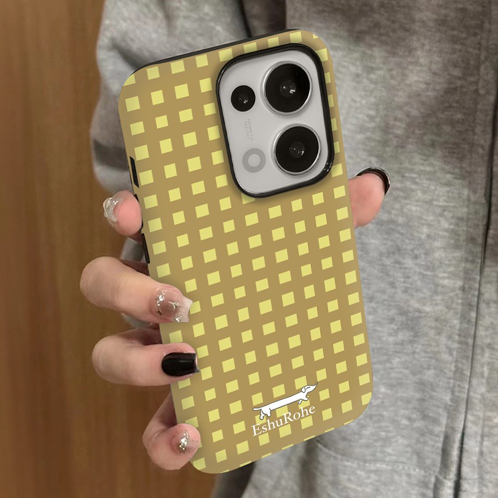 格子小狗适用opporeno14手机壳reno13新款12oppofindx9pro+x8ultra11男10女款7情侣4oppoa5a3a97a96a58套a6gt