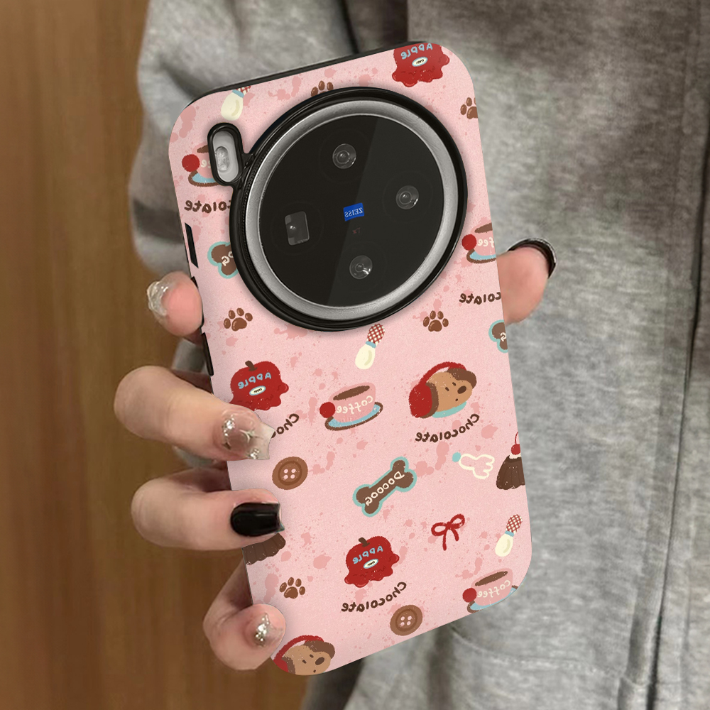 耳机小狗适用vivoiqoo13手机壳iqoo12新款11防摔neo10neo9pro8男neo7女款iqooz9turbo情侣z8vivoy300套y77