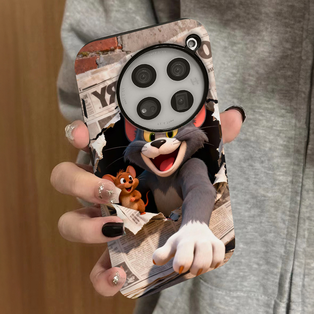 汤姆杰瑞适用一加13T手机壳12新款ace5pro防摔ace3菲林男ace2v女款acepro情侣oneplusace竞速版10pro保护套