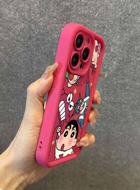 漫画小新opporeno10手机壳reno9新款8相框7pro防摔5k男6pro女款4se情侣A55硬壳oppor17套A57软a58
