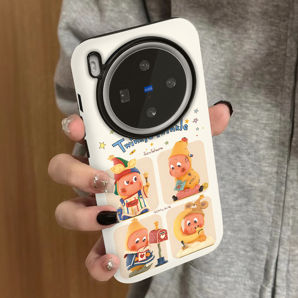 卡通小人适用vivox200promini手机壳x100ultra新款x90s防摔x80x70pro男60vivos30s20女款17t19情侣18e16套