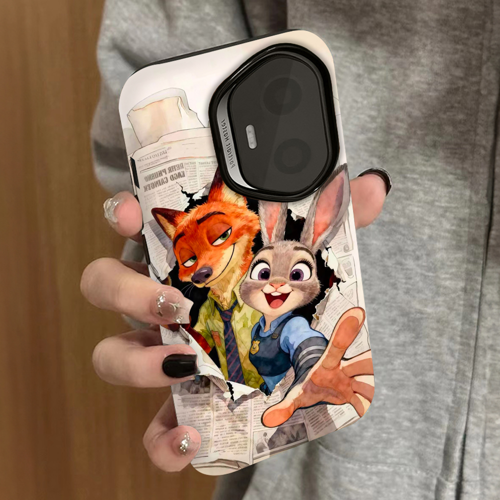 尼克朱迪适用荣耀400手机壳300pro新款200防摔100男90gt80女款70情侣x60x50i菲林x40gt保护gtpro套magic7pro6