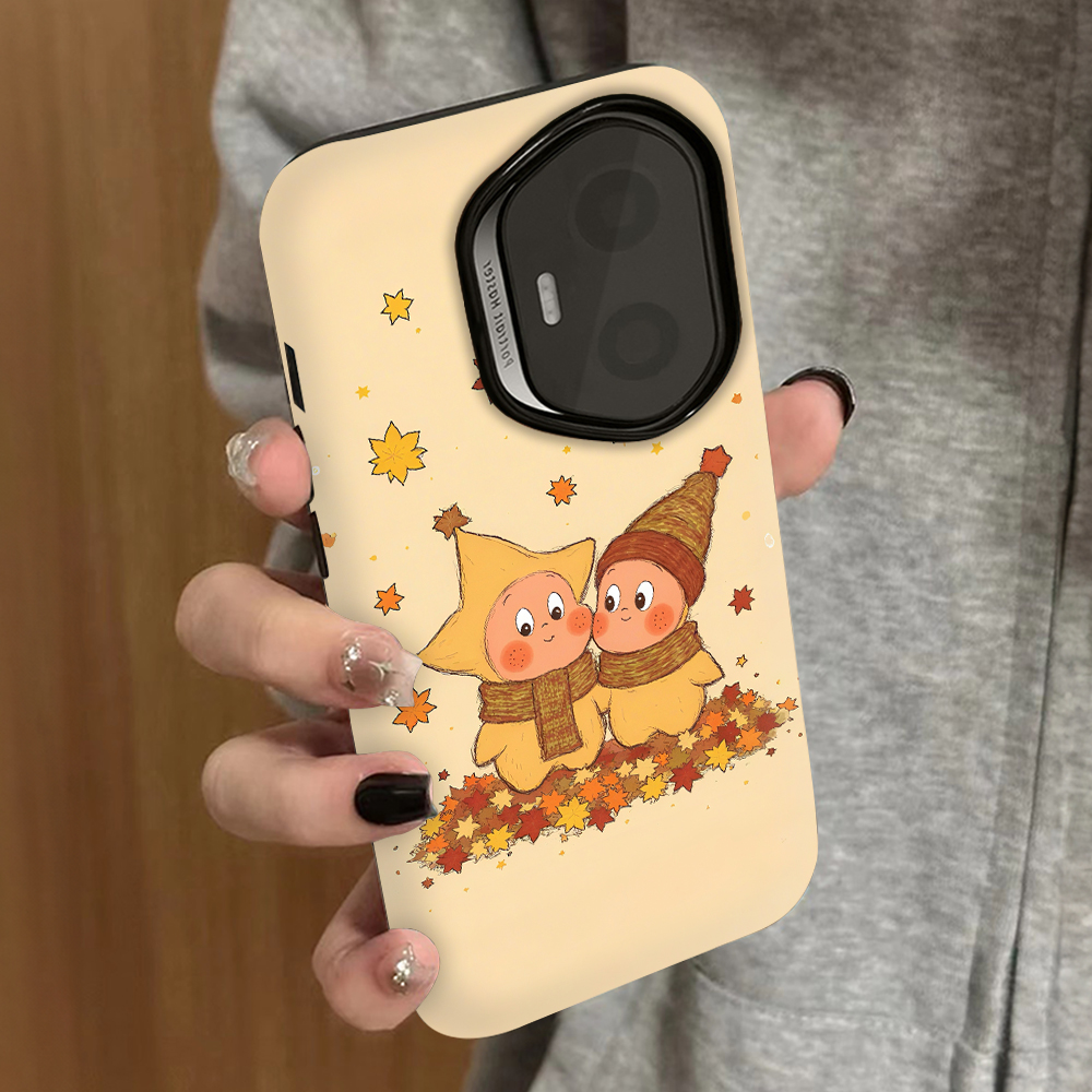 秋冬小人适用荣耀400手机壳300ultra新款200pro男100女款90gt80x40gt情侣x70x60x50i8至尊版5套4magic7pro6