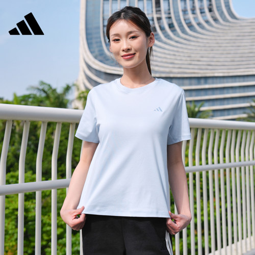 adidas阿迪达斯女子运动休闲短袖T恤KS5325