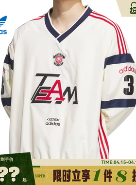 adidas阿迪达斯三叶草男子运动休闲长袖T恤KC0112