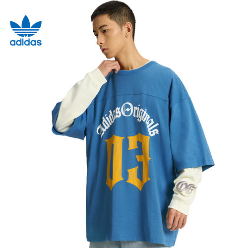 adidas阿迪达斯三叶草男子运动休闲短袖T恤KT3040