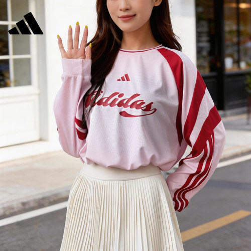 adidas阿迪达斯女子运动休闲长袖T恤JY7640