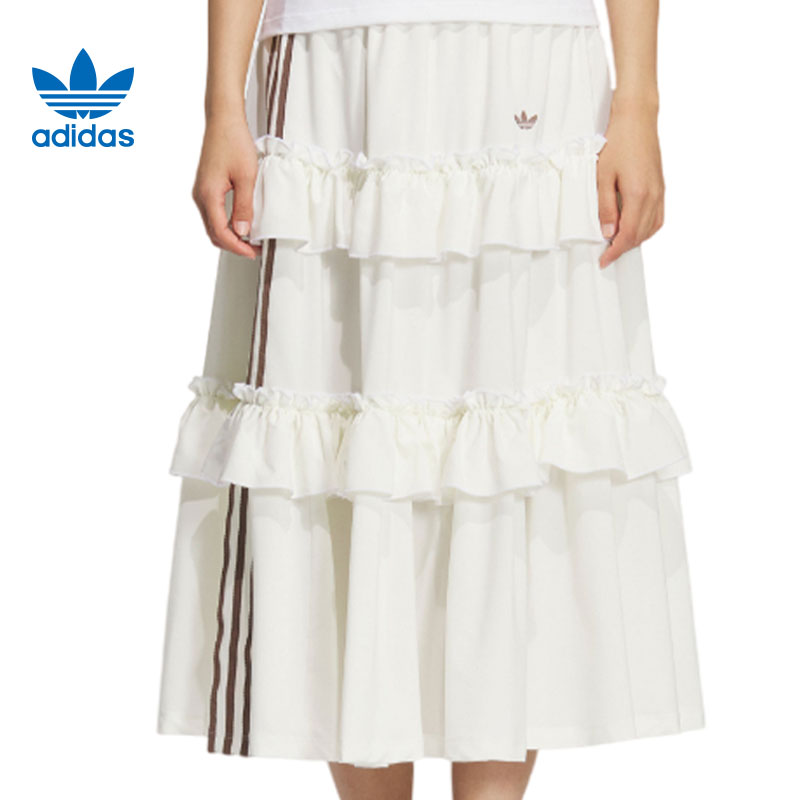 adidas阿迪达斯三叶草女子运动休闲半身裙裙子KQ6506