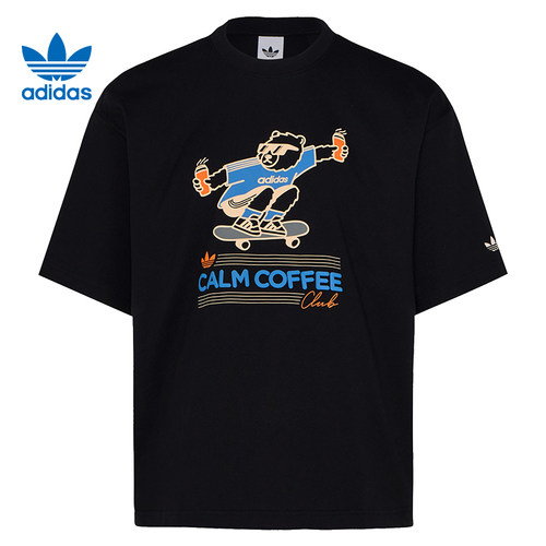 adidas阿迪达斯三叶草男子运动休闲短袖T恤KY5739