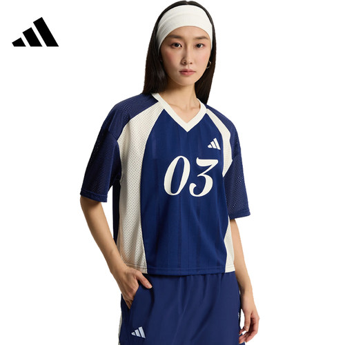 adidas阿迪达斯女子运动休闲短袖T恤KZ2339
