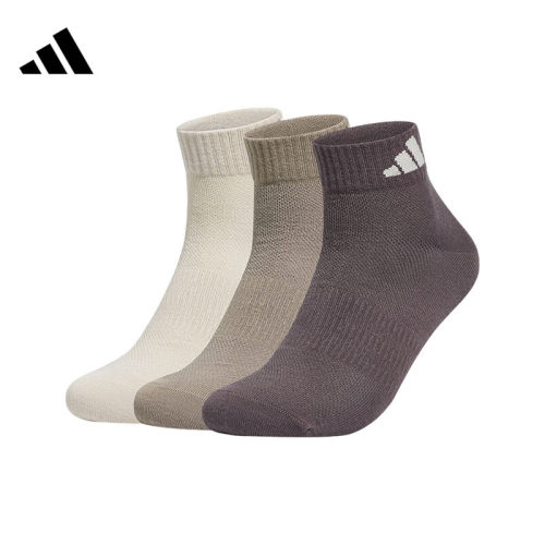 adidas阿迪达斯男女袜运动袜休闲袜袜子三双装 KZ5049