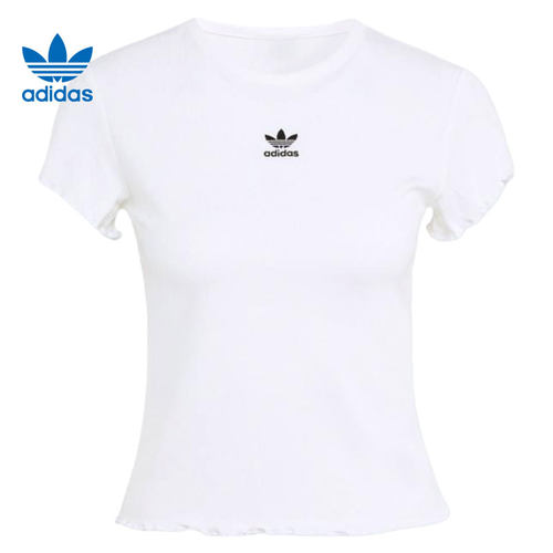 adidas阿迪达斯三叶草女子运动休闲短袖T恤KE1107