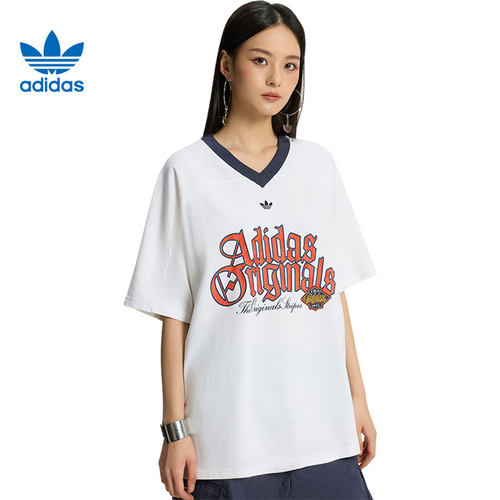 adidas阿迪达斯三叶草女子运动休闲短袖T恤KT3062