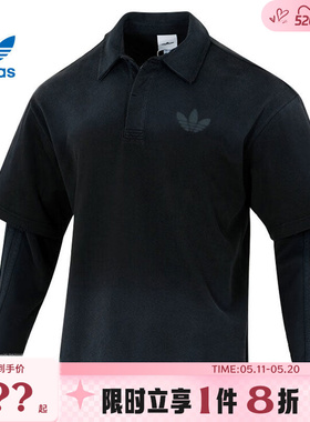 adidas阿迪达斯三叶草男子运动休闲长袖T恤KR5053