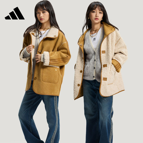 adidas阿迪达斯三叶草女子运动休闲夹克外套KT3145