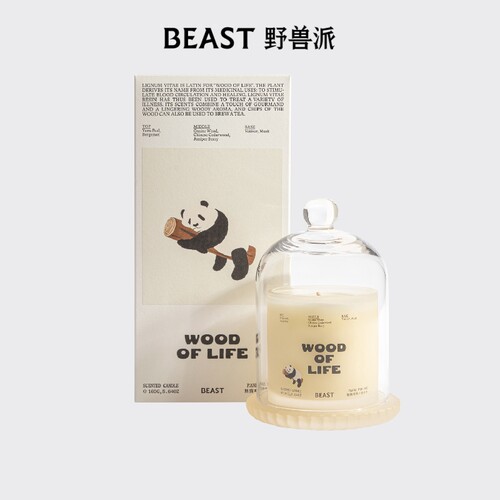 野兽派熊猫噗噗蜡烛礼盒