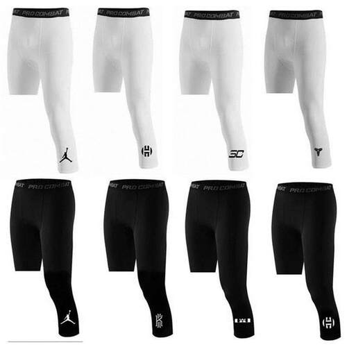 篮球紧身裤五分七分弹力速干健身训练运动打底男压缩装备美式短裤