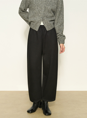 张小某 梨形定制 秋冬垂感腰头脚口拼接九分弯刀休闲裤1BZ10K2299